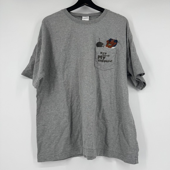 Warner Bros. Studio Store Other - Vintage Warner Bros Studio Store Scooby Doo Pocket T-Shirt Gray XXL Y2K READ